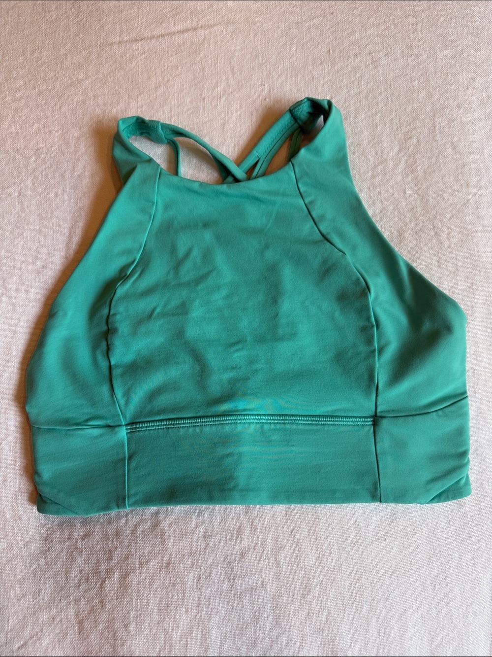lululemon athletica Teal High-Neck Sports Bra